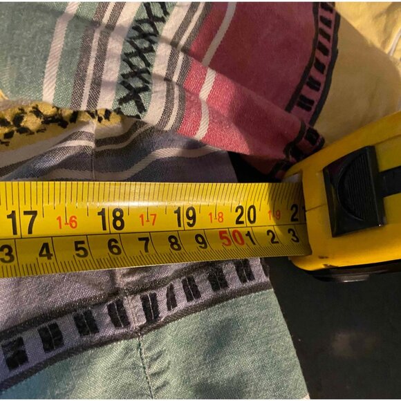 Vtg Krazy Kat Womens M Button Shirt Aztec Western Stripes AOP Y2K 1992 - Picture 4 of 5